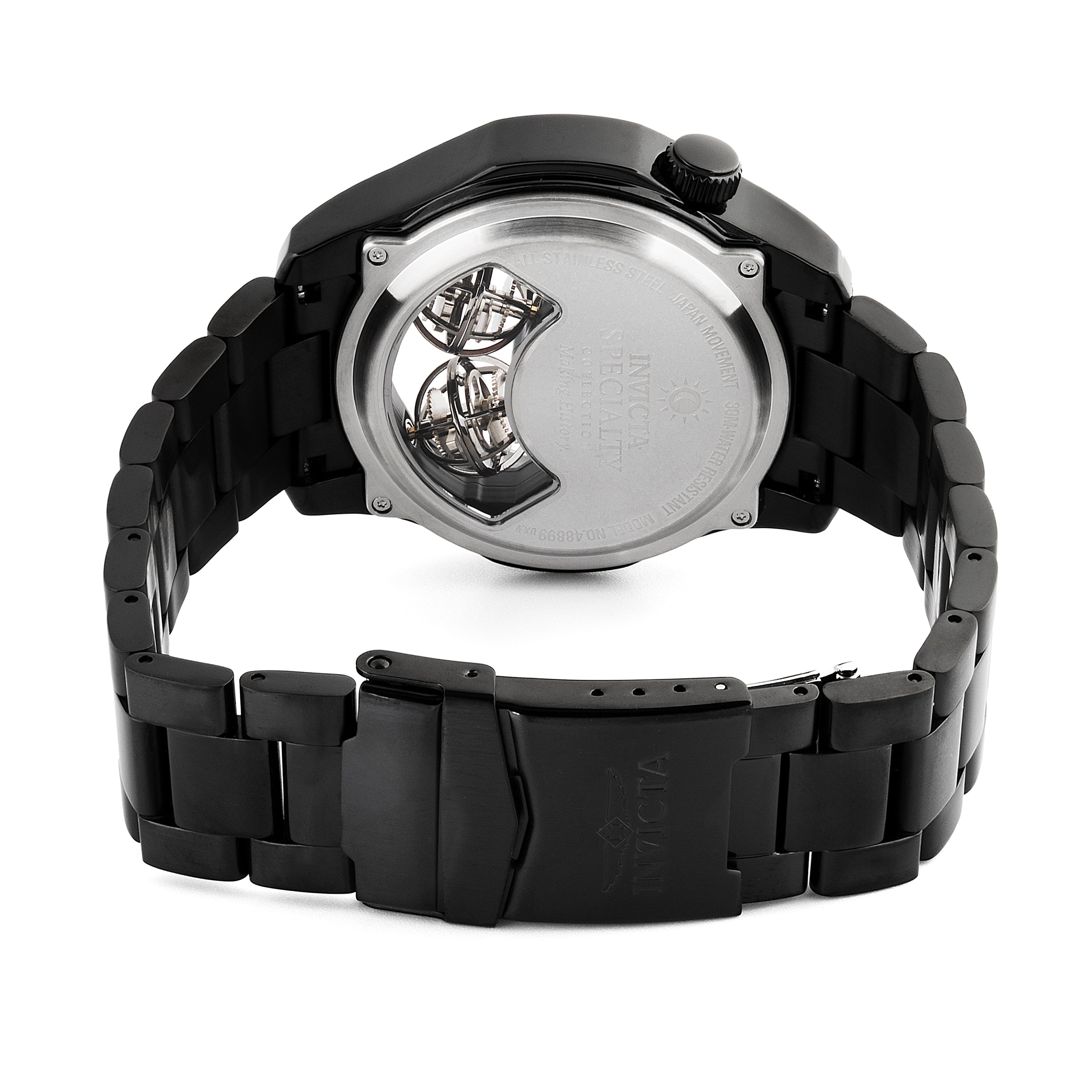 INVICTA Specialty Quartz Movement Black Analog  Dial Watch For Gents- 48899