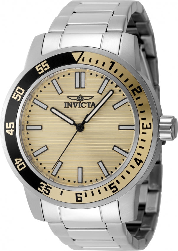 Invicta Specialty Quartz Gold Dial Analog Watch For - Gents 48966