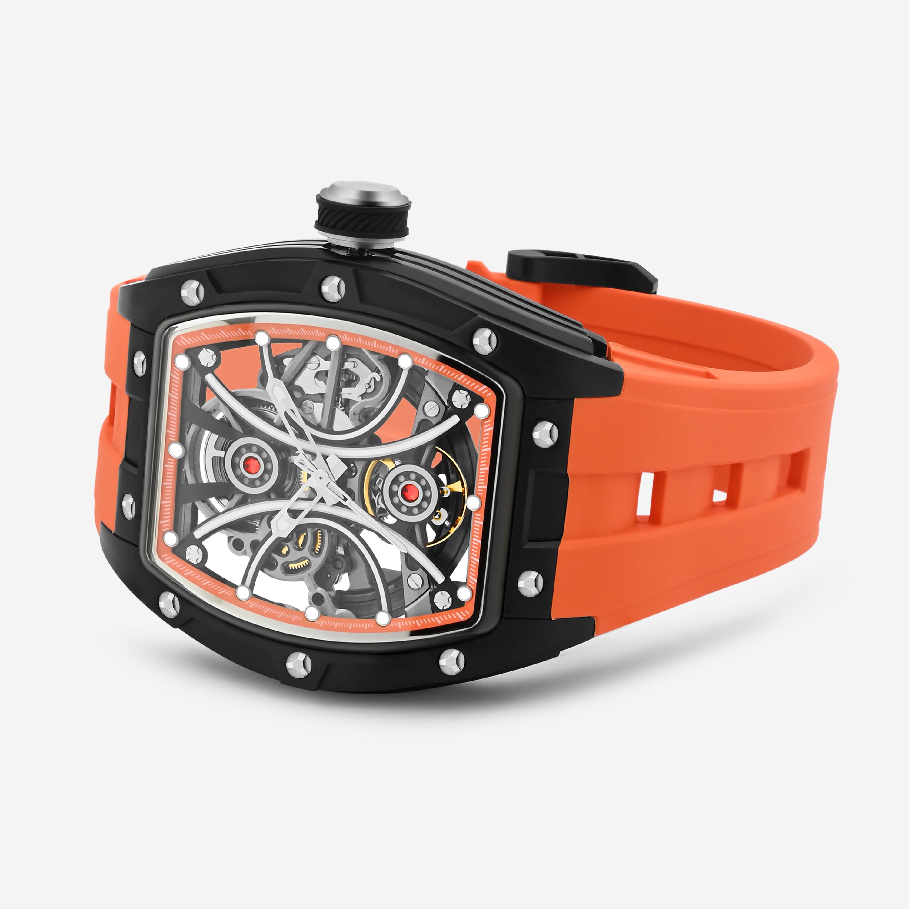 Invicta S1 Rally Automatic Orange Dial Analog Watch For Gents - 49020