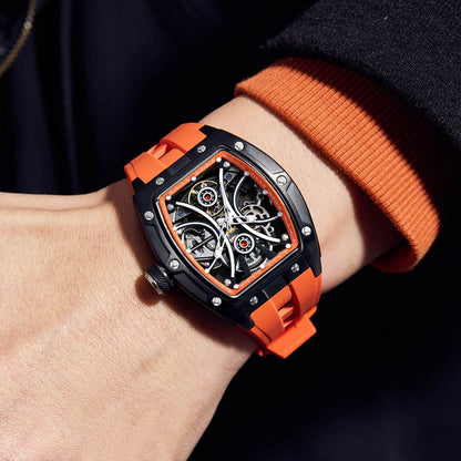Invicta S1 Rally Automatic Orange Dial Analog Watch For Gents - 49020