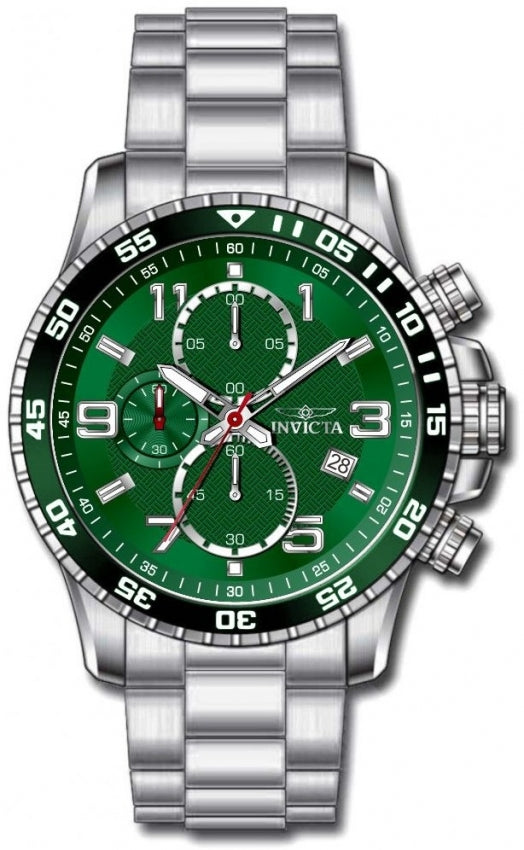 Invicta Specialty Quartz Green Dial Analog Watch For Gents - 49094