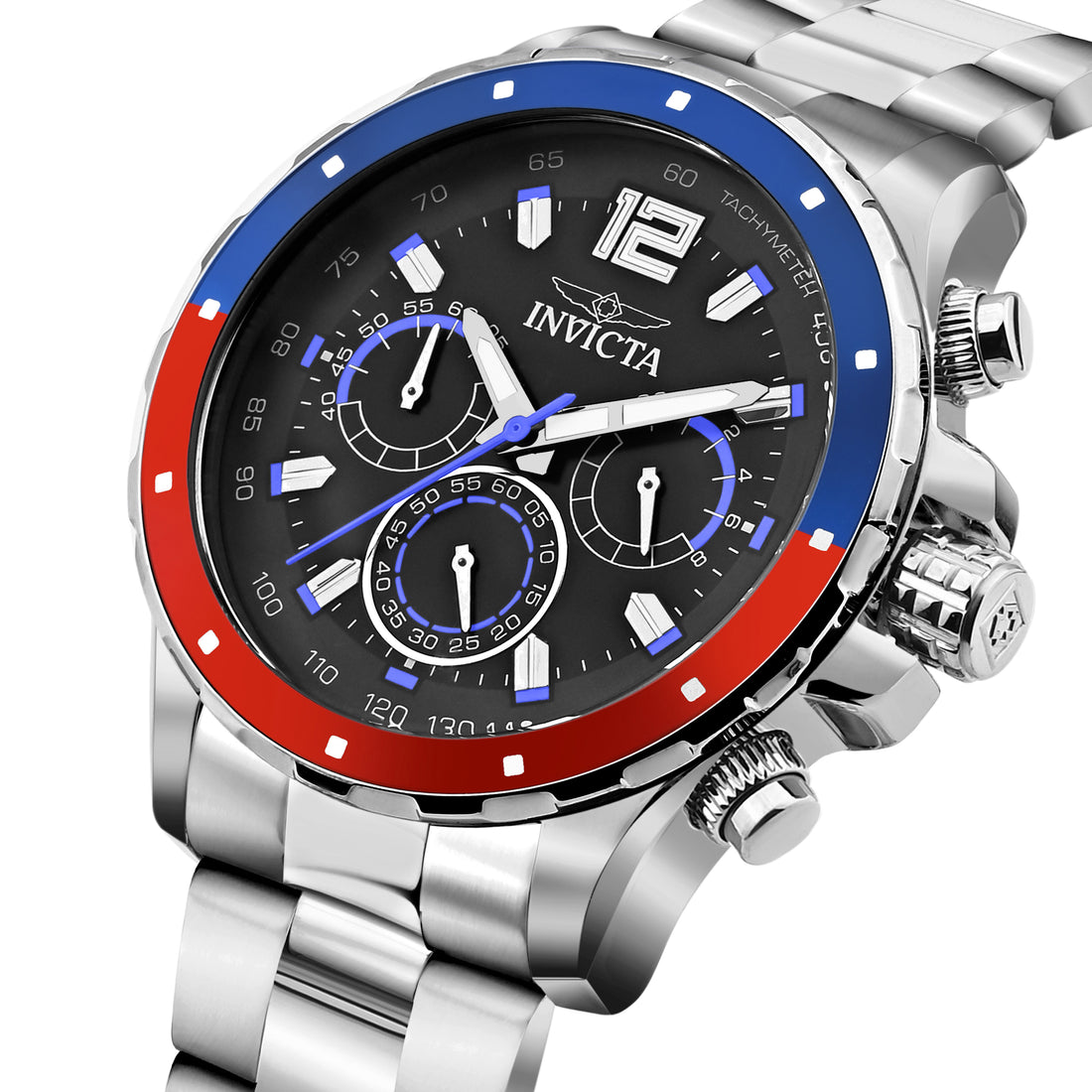 Invicta Speedway Quartz Black Dial Watch For Gents - 49362