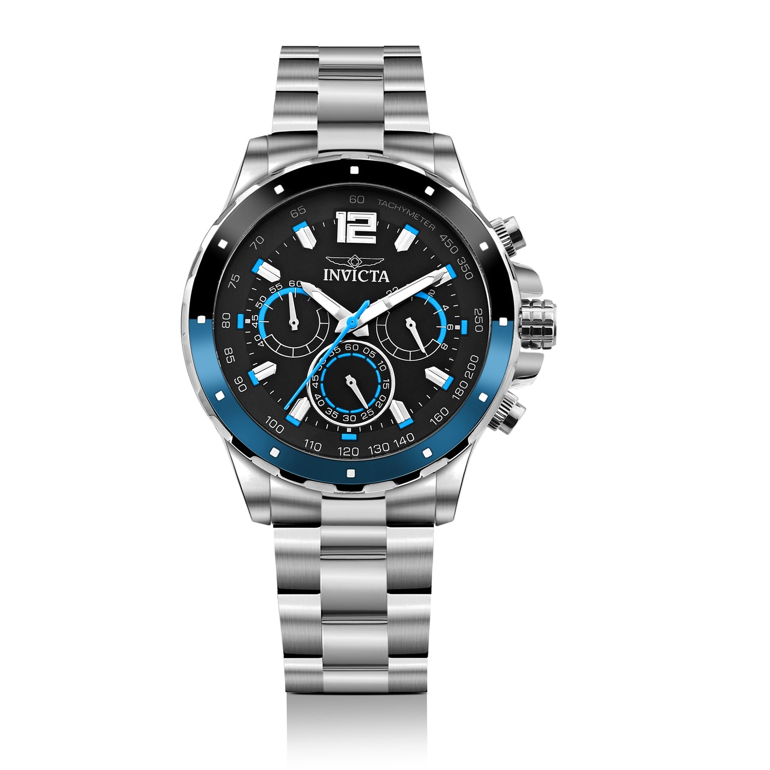 Invicta Speedway Quartz Black Dial Watch For Gents - 49364
