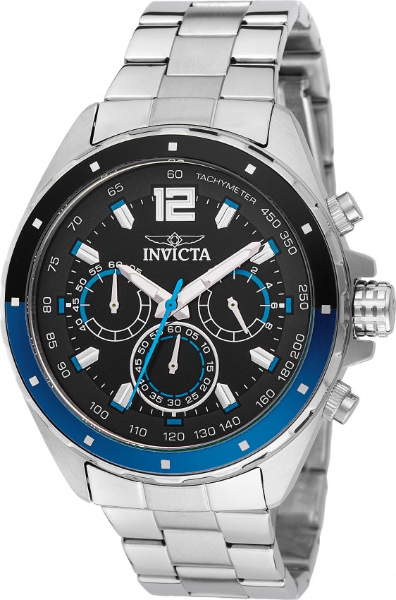 Invicta Speedway Quartz Black Dial Watch For Gents - 49364