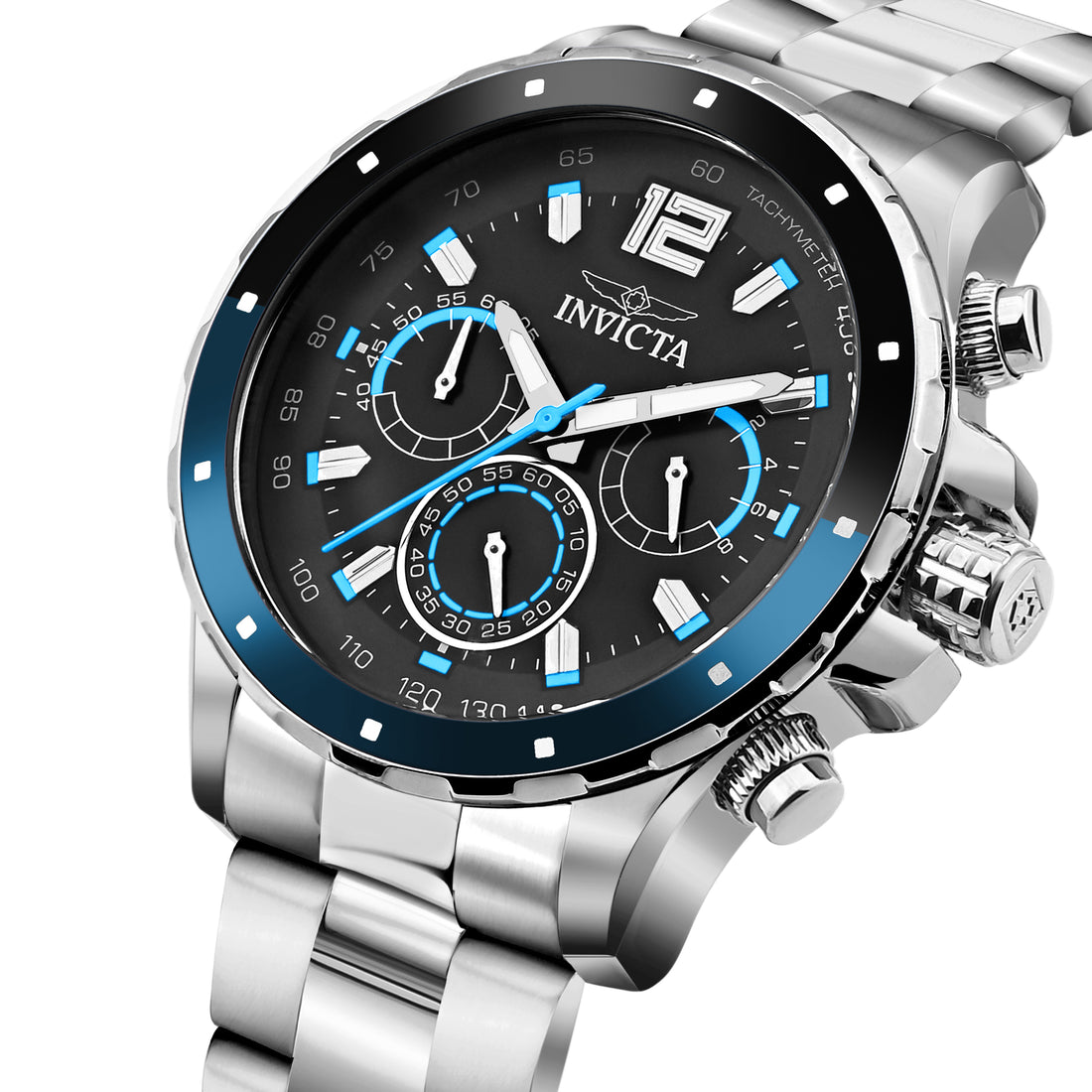 Invicta Speedway Quartz Black Dial Watch For Gents - 49364