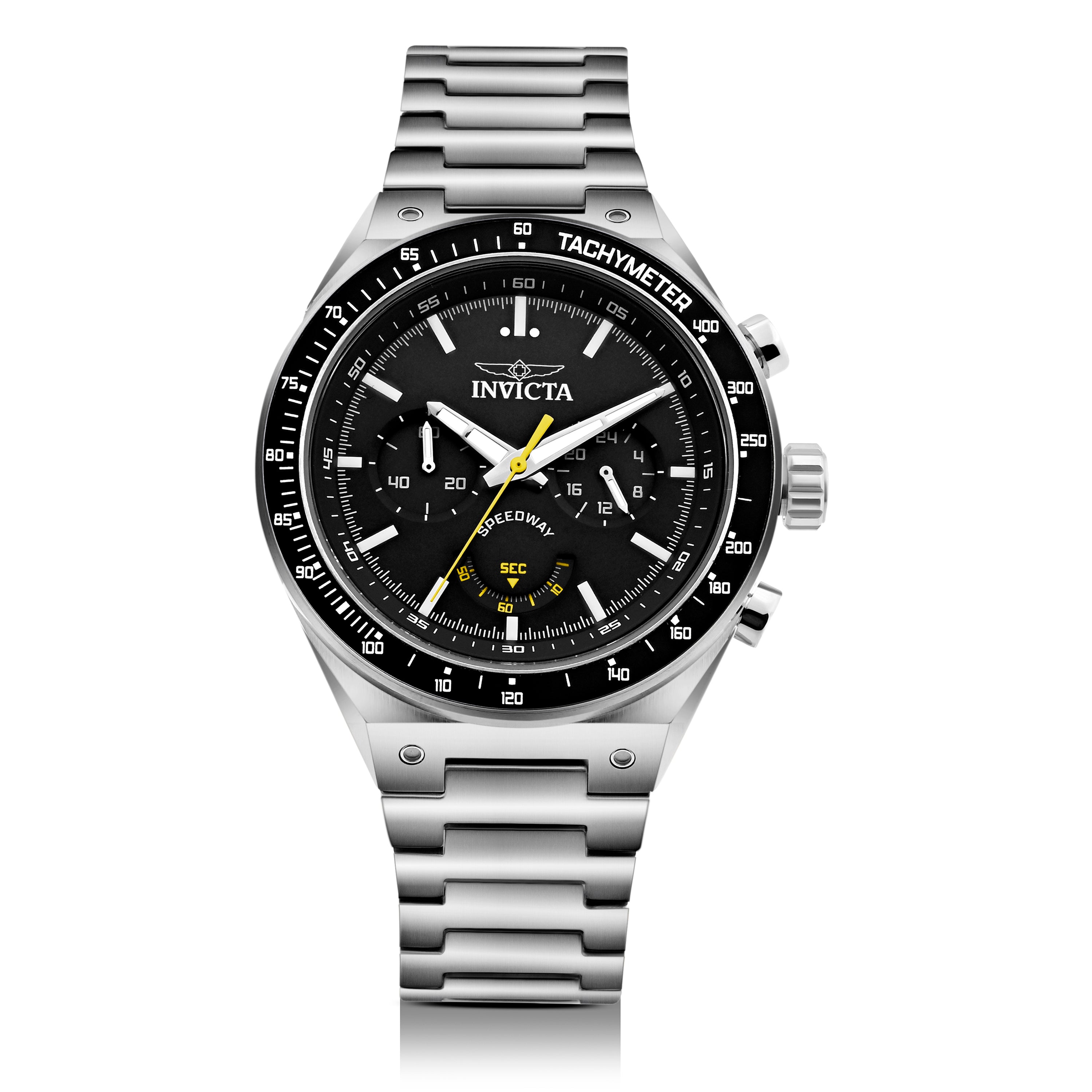 Invicta Speedway Quartz Black Dial Watch For Gents - 49376