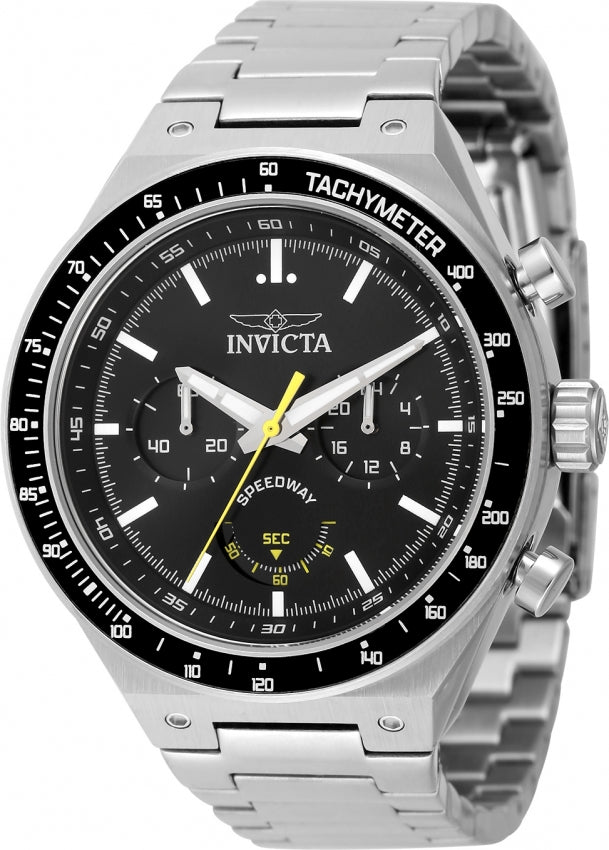 Invicta Speedway Quartz Black Dial Watch For Gents - 49376