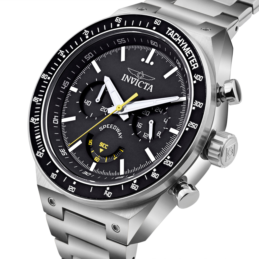 Invicta Speedway Quartz Black Dial Watch For Gents - 49376