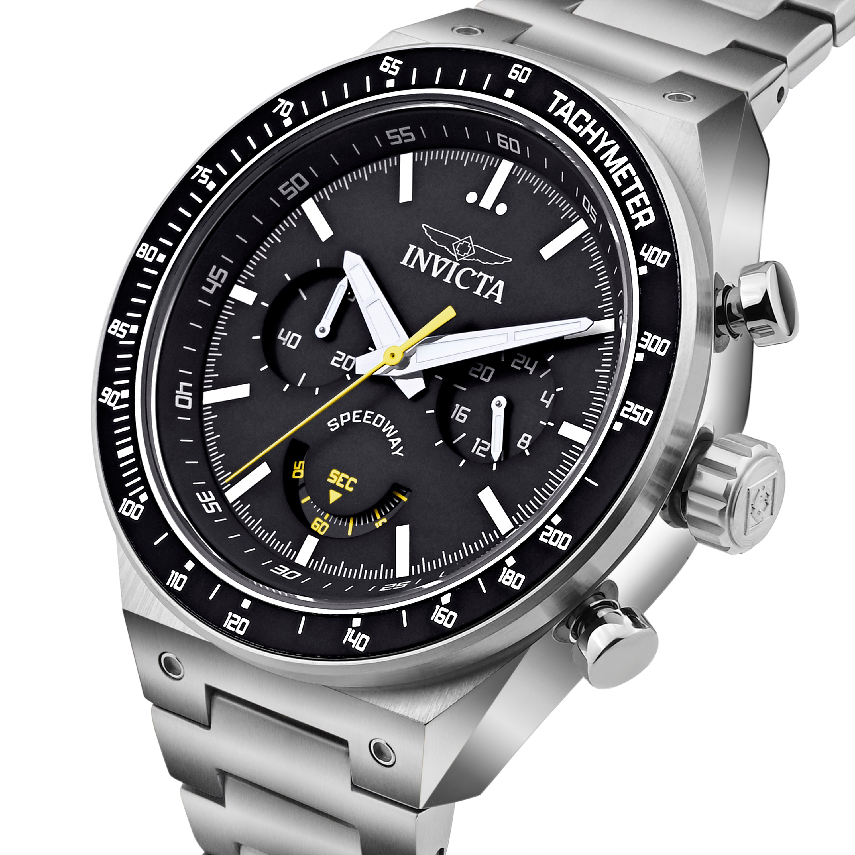 Invicta Speedway Quartz Black Dial Watch For Gents - 49376