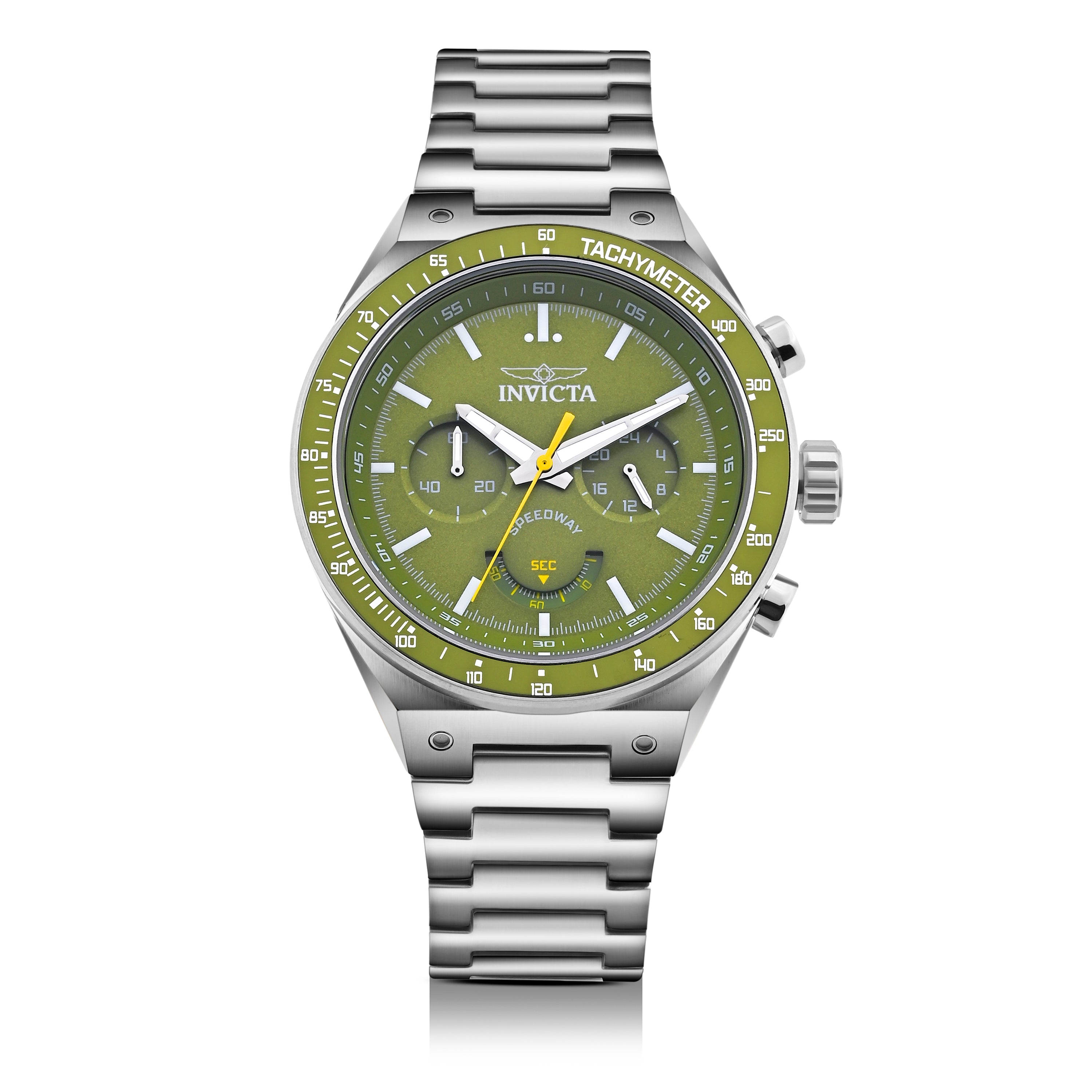 Invicta Speedway Quartz Green Dial Watch For Gents - 49380