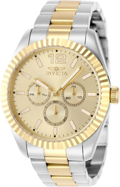 Invicta Specialty Quartz Gold Dial Analog Watch For -  Gents 49518