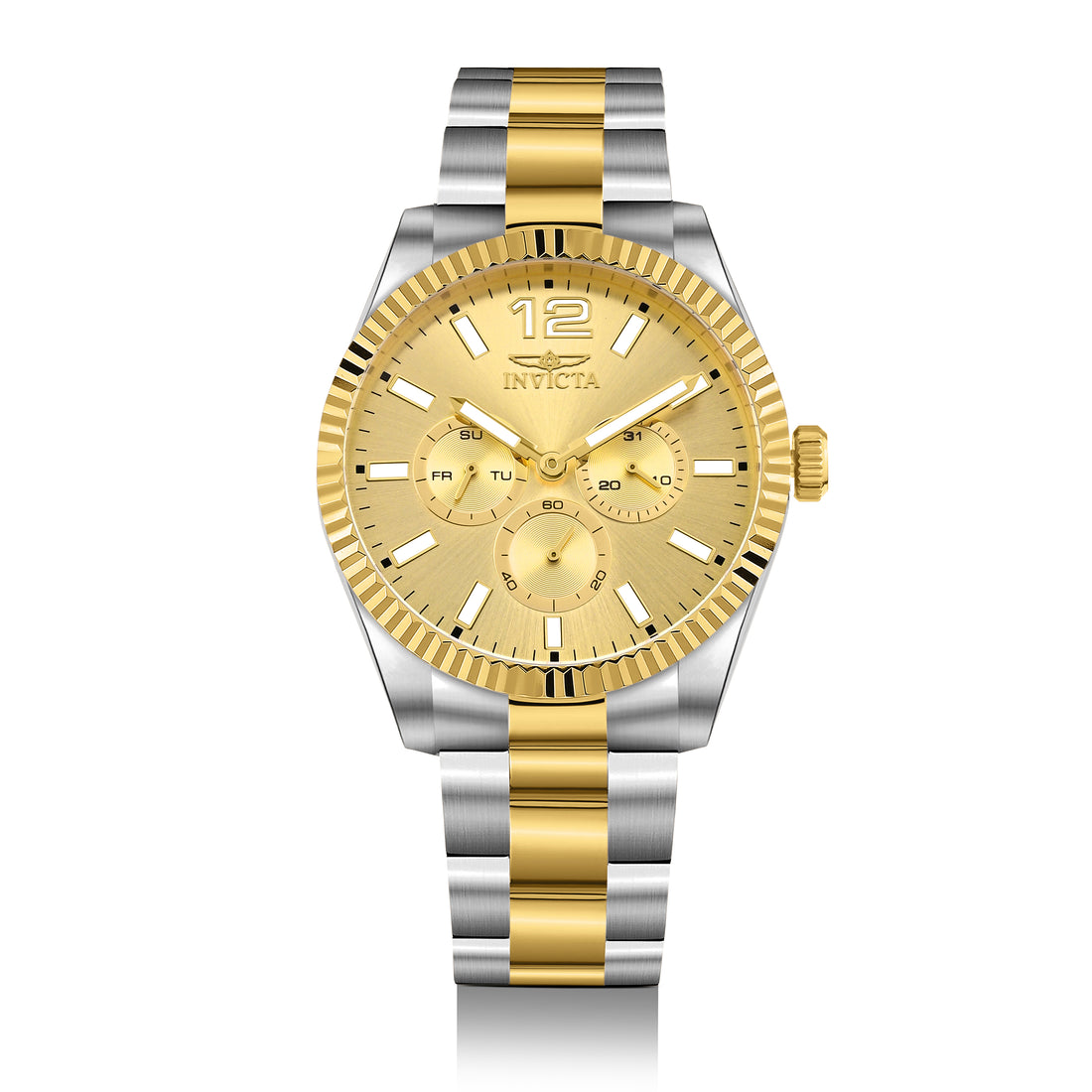 Invicta Specialty Quartz Gold Dial Analog Watch For -  Gents 49518