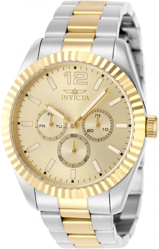 Invicta Specialty Quartz Gold Dial Analog Watch For -  Gents 49518