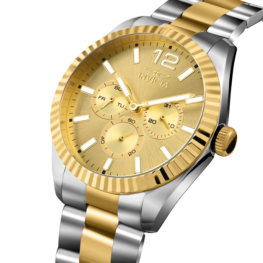 Invicta Specialty Quartz Gold Dial Analog Watch For -  Gents 49518