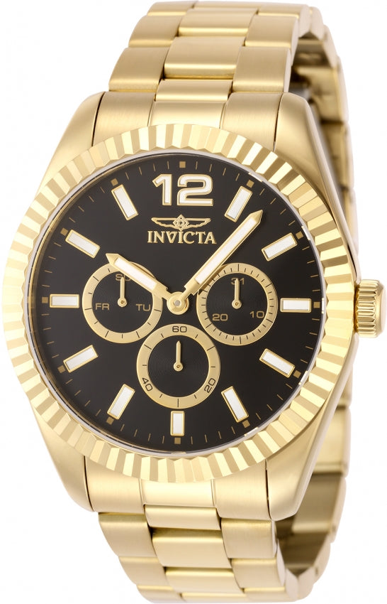 Invicta Specialty Quartz Black Dial Analog Watch For -  Gents 49519