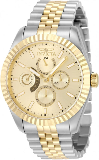 Invicta Specialty Quartz Gold Dial Analog Watch For -  Gents 49540