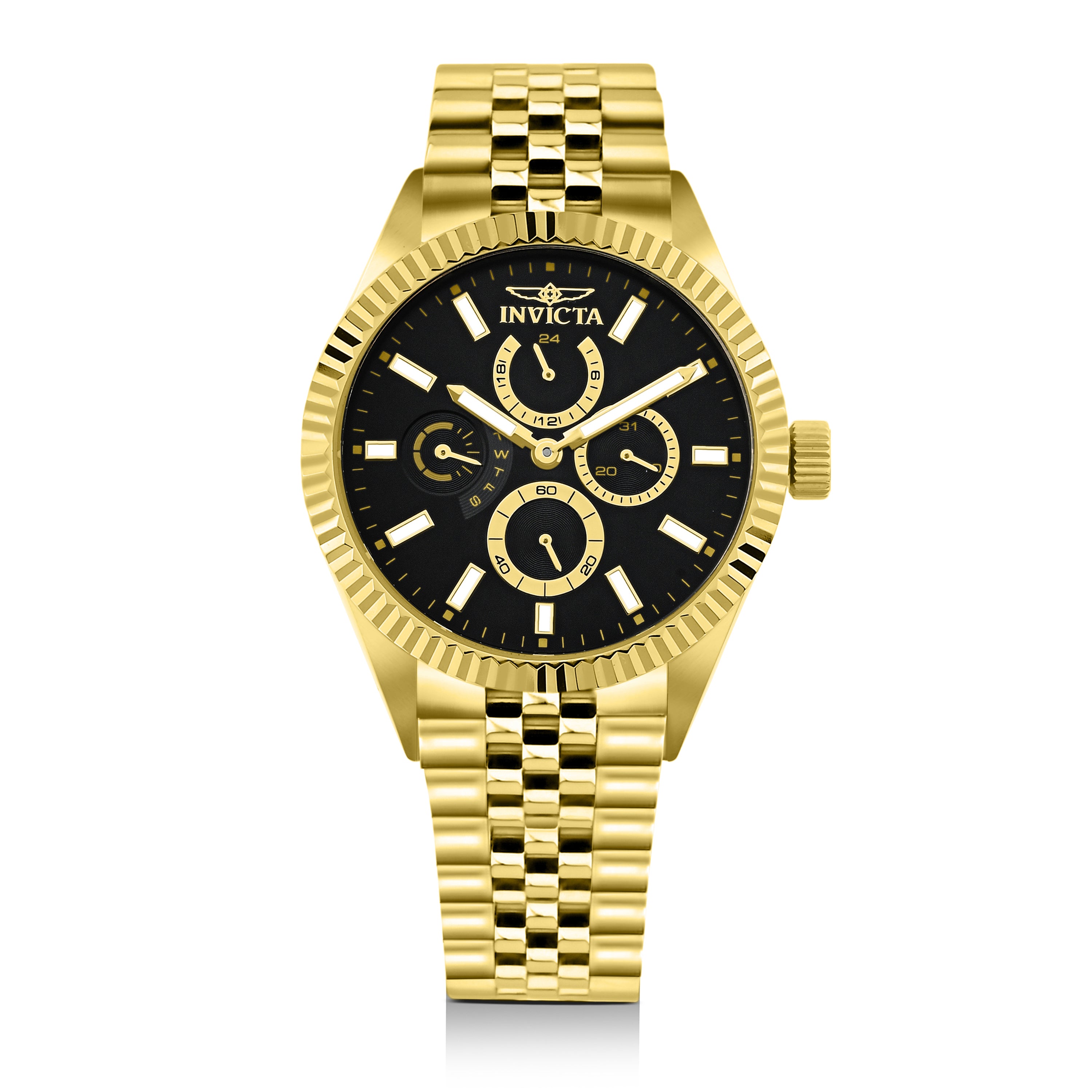 Invicta Specialty Quartz Black Dial Analog Watch For -  Gents 49541
