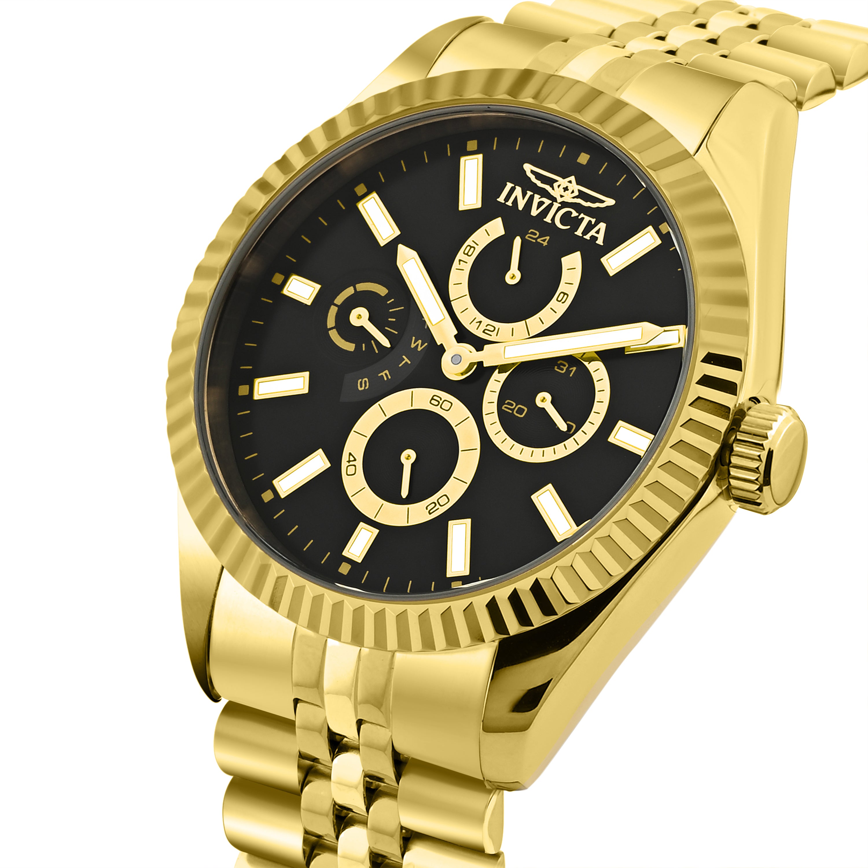 Invicta Specialty Quartz Black Dial Analog Watch For -  Gents 49541