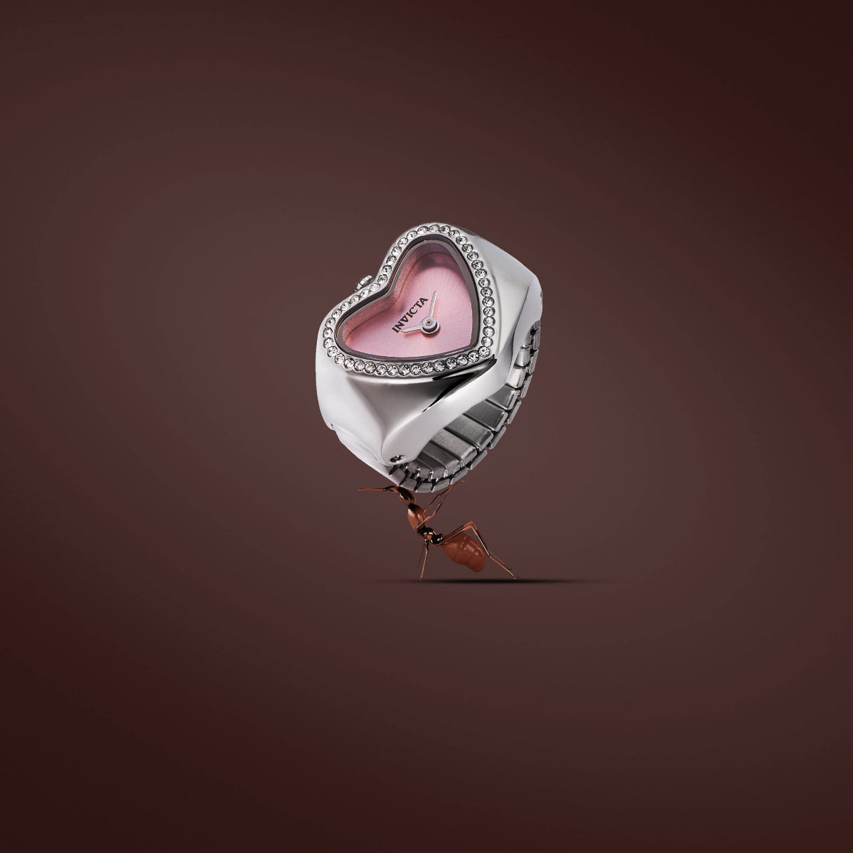 Invicta  Pink  Finger Ring Watch For - Ladies 49571