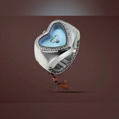 Invicta Mini Ring Watch Quartz Caliber VC00 Movement Blue Dial Analog Watch For - Ladies 49573