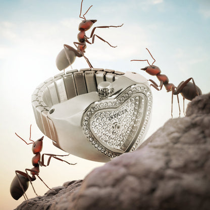 Invicta Silver Finger Ring Watch For - Ladies 49578