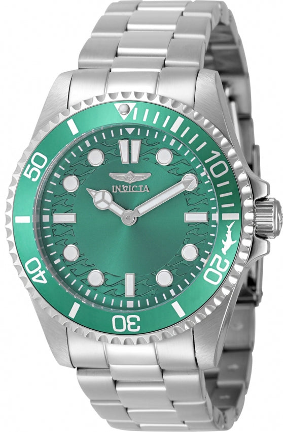 Invicta Pro Diver Quartz Caliber PC20S Movement Green Dial Analog Watch For - Gents 49695