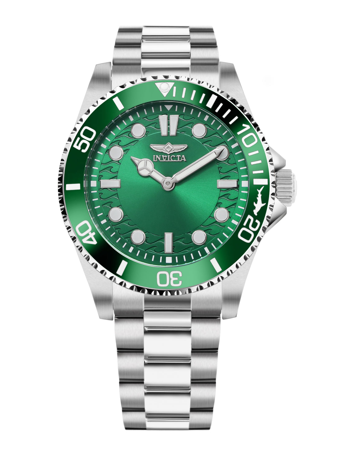 Invicta Pro Diver Quartz Caliber PC20S Movement Green Dial Analog Watch For - Gents 49695