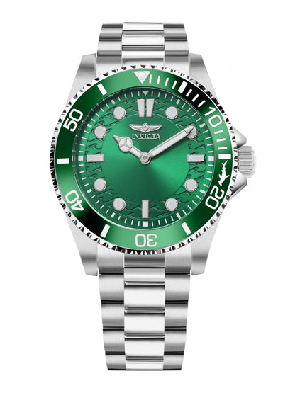 Invicta Pro Diver Quartz Caliber PC20S Movement Green Dial Analog Watch For - Gents 49695