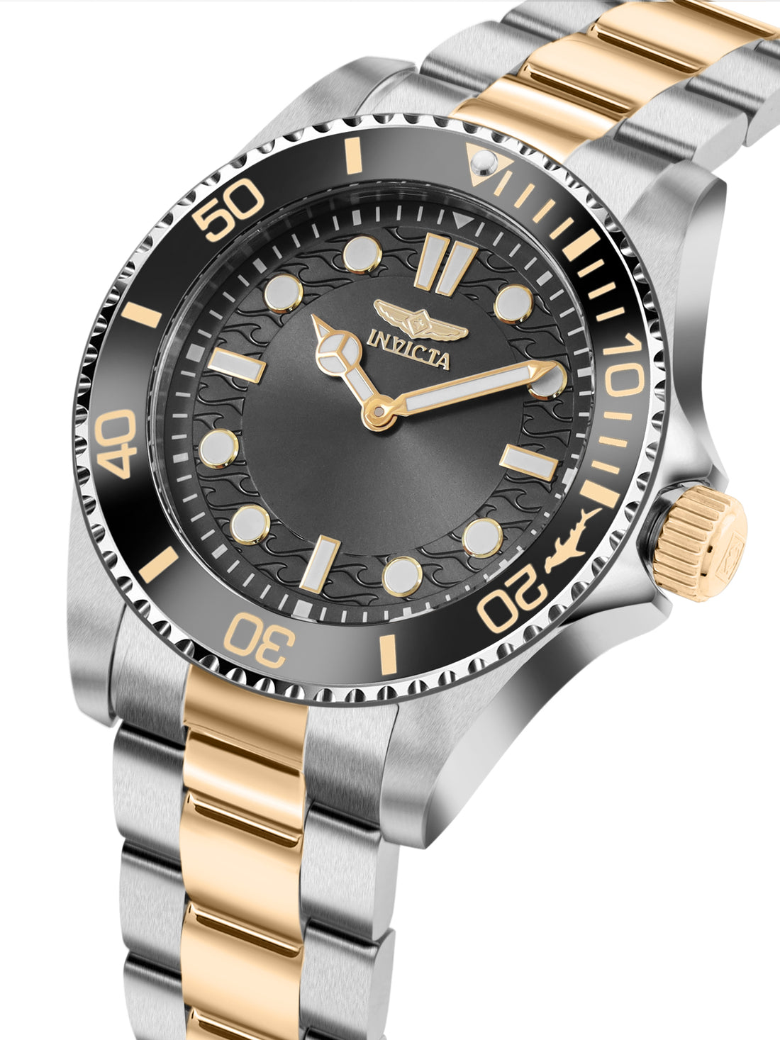 Invicta Pro Diver Quartz Caliber PC20S Movement Black Dial Analog Watch For - Gents 49698
