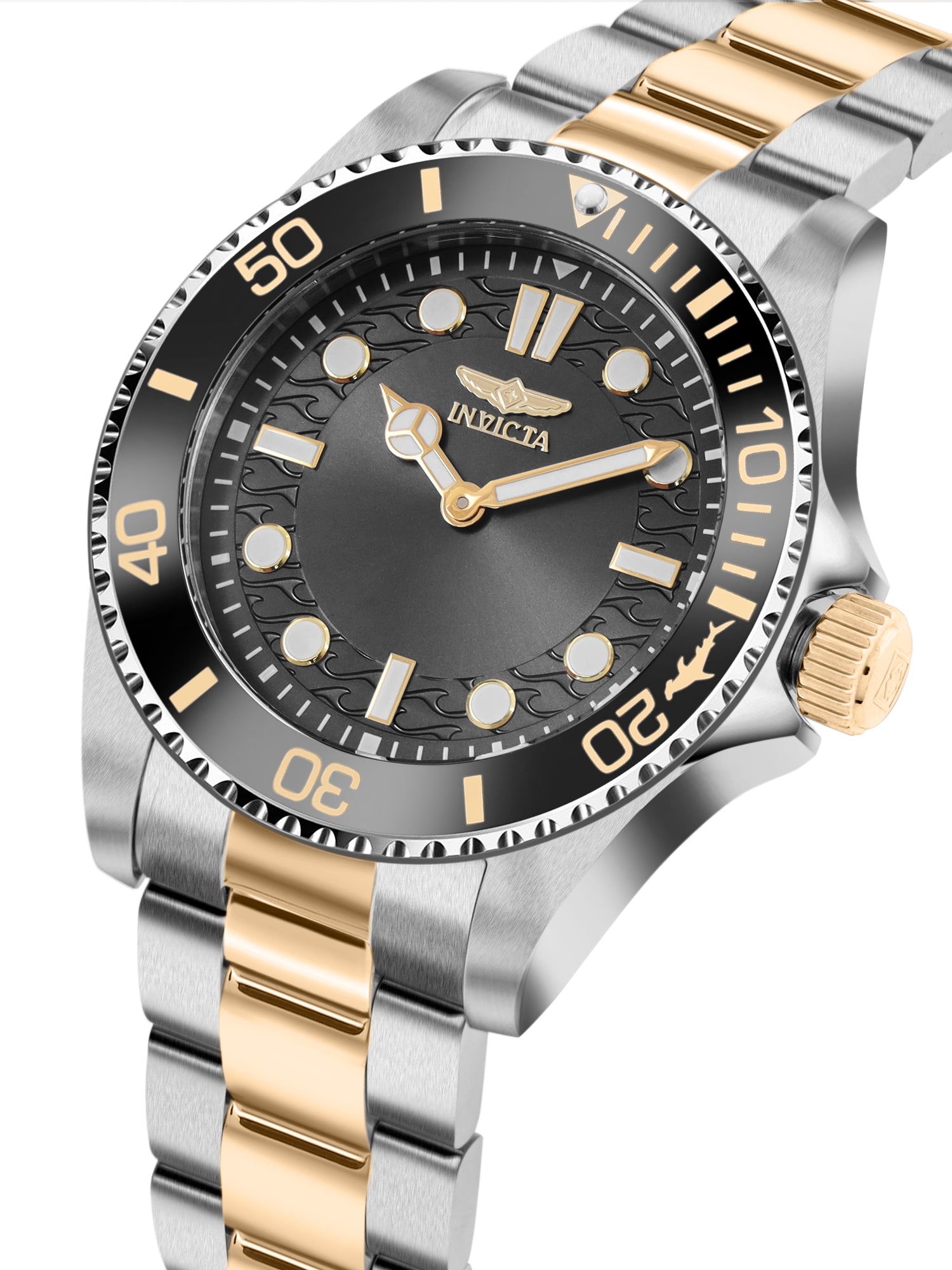 Invicta Pro Diver Quartz Caliber PC20S Movement Black Dial Analog Watch For - Gents 49698