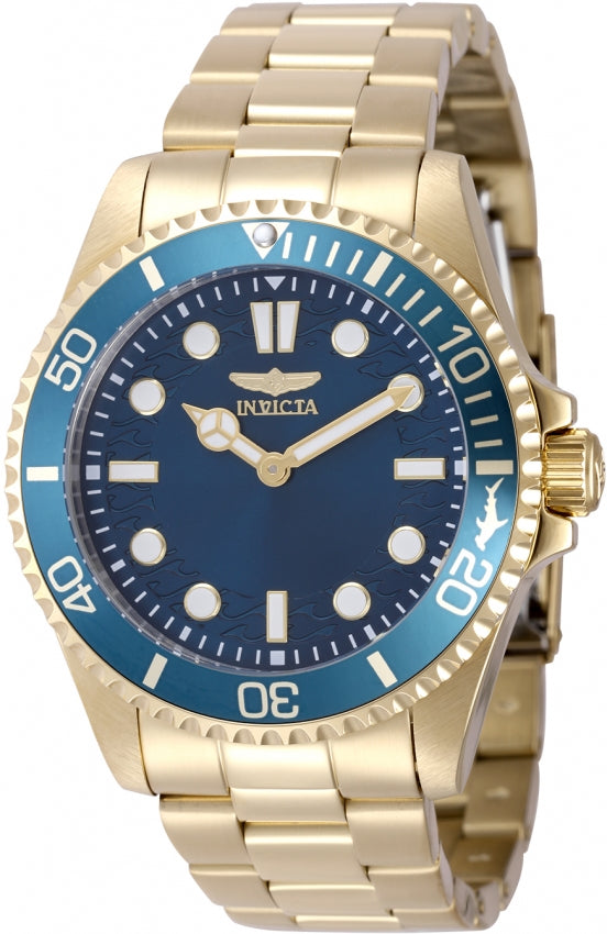 Invicta Pro Diver Quartz Caliber PC20S Movement Blue Dial Analog Watch For - Gents 49699