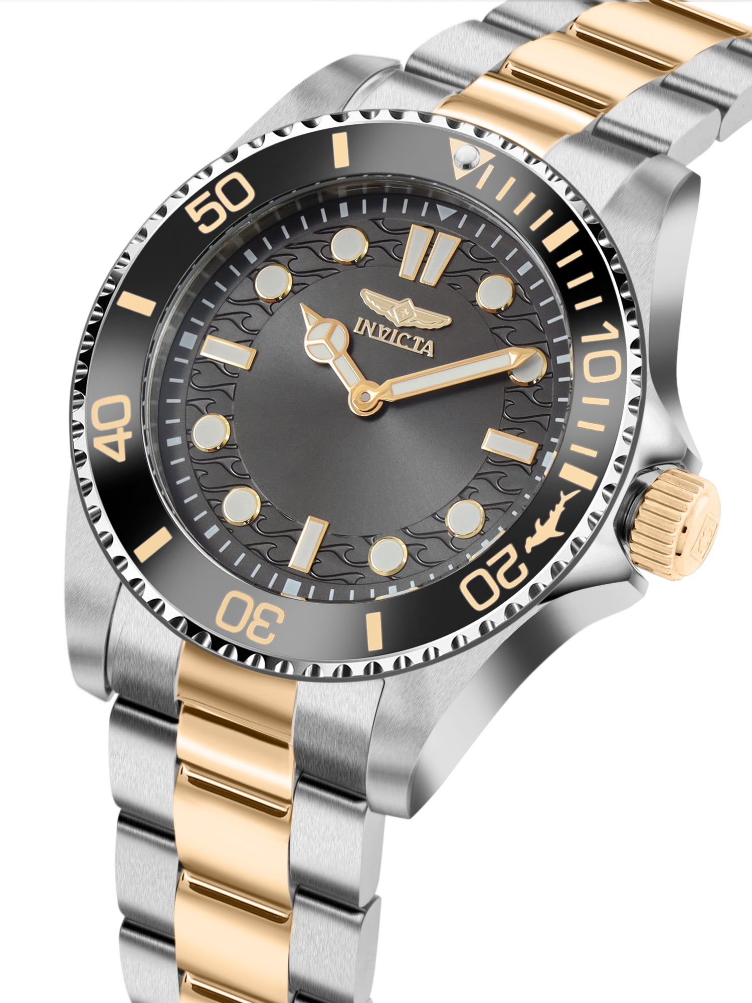 Invicta Pro Diver Quartz Caliber PC20S Movement Grey Dial Analog Watch For - Gents 49706
