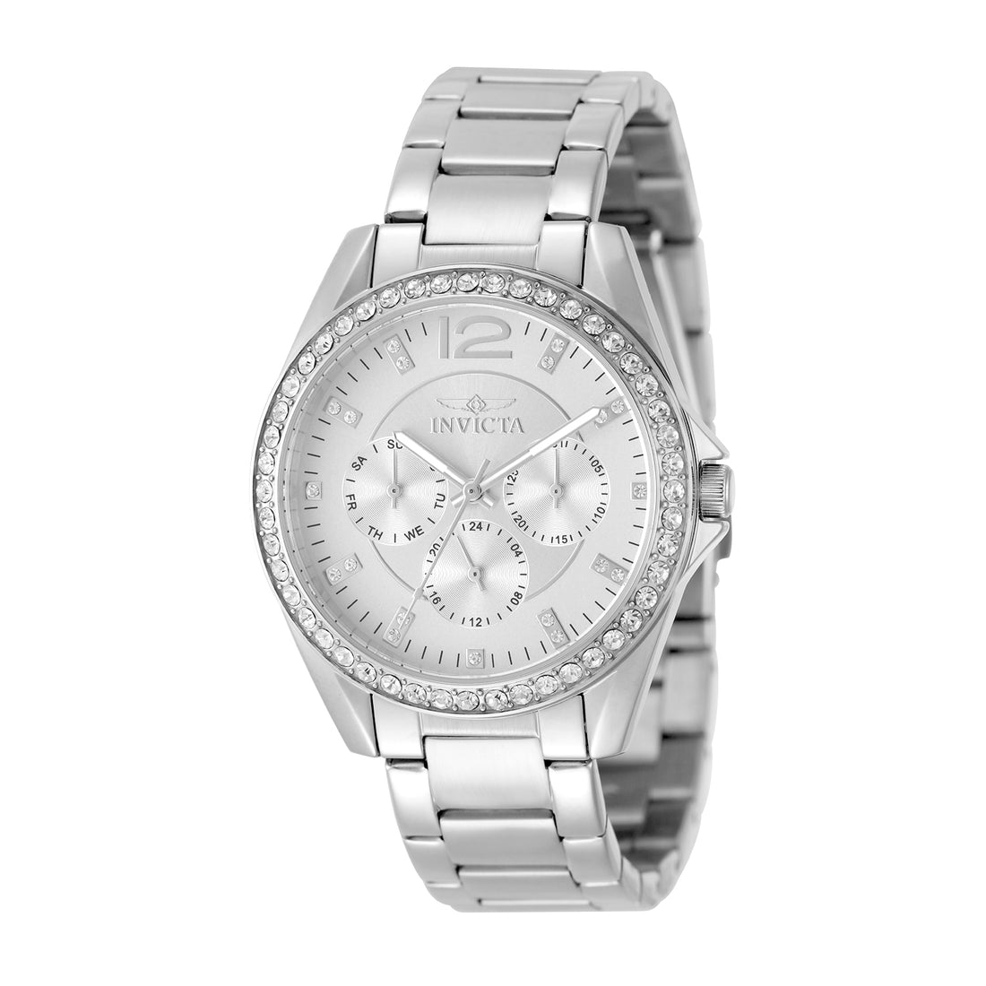 INVICTA Angel Quartz Movement Silver Analog  Dial Watch For Ladies- 50108