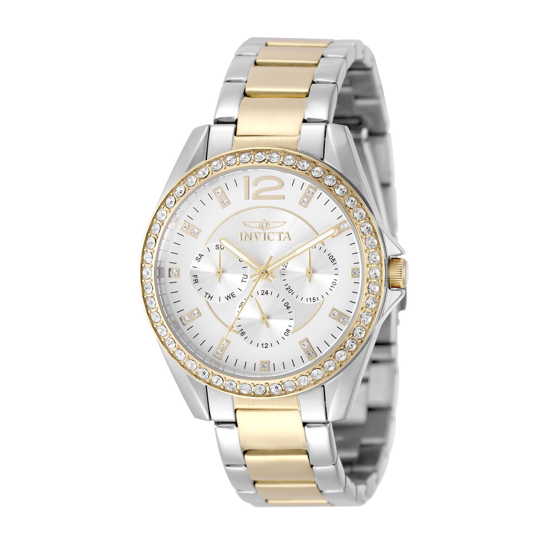 INVICTA Angel Quartz Movement Silver Analog  Dial Watch For Ladies- 50110