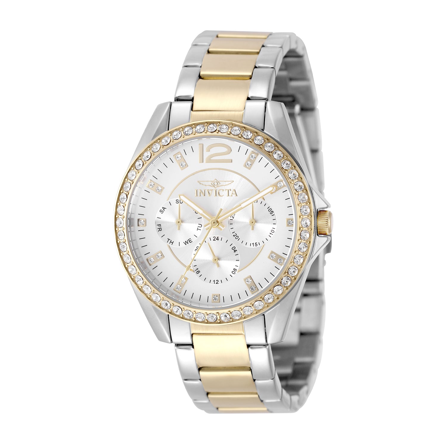 INVICTA Angel Quartz Movement Silver Analog  Dial Watch For Ladies- 50110