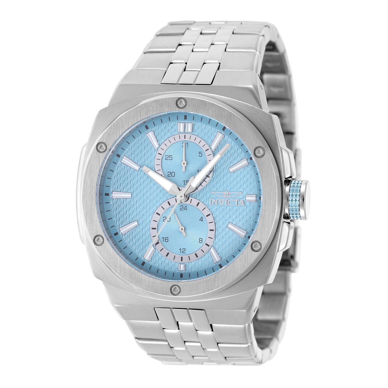 INVICTA Sea Vulture Quartz Movement Light Blue Analog  Dial Watch For Gents- 50151