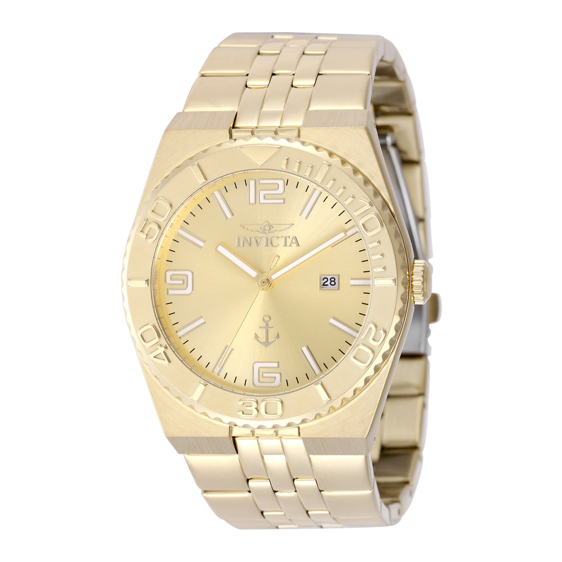 INVICTA Ocen Voyage Quartz Movement Gold Analog  Dial Watch For Gents- 50155