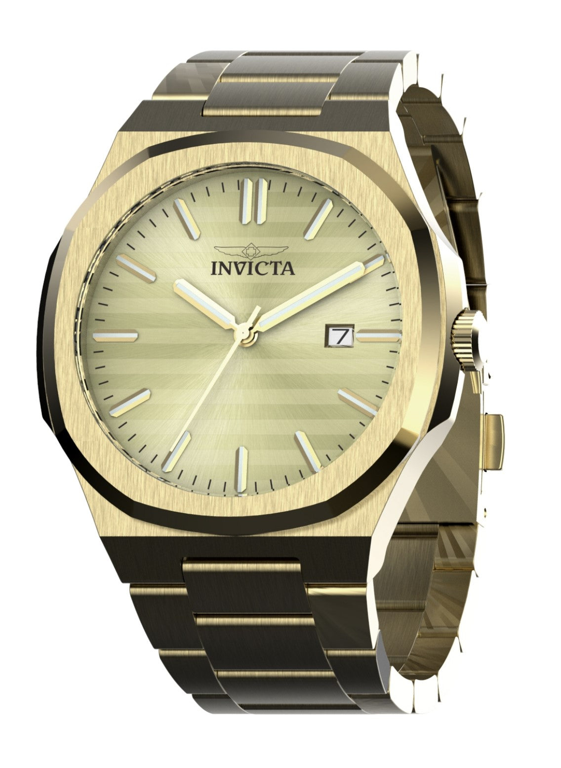 INVICTA Speedway Quartz Movement Gold Analog  Dial Watch For Gents- 50174