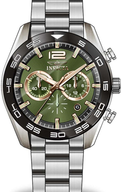 Invicta Speedway Quartz Caliber VD53C Movement Green Dial Analog Watch For - Gents 50179