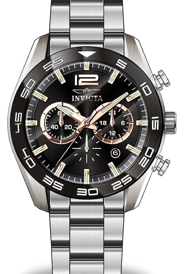 INVICTA Speedway Quartz Movement Black Analog  Dial Watch For Gents- 50180