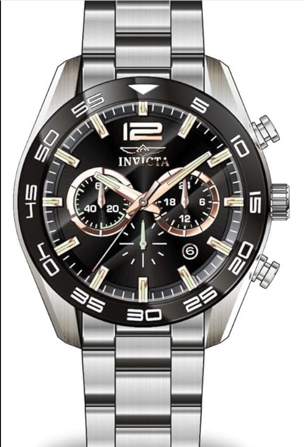 INVICTA Speedway Quartz Movement Black Analog  Dial Watch For Gents- 50180