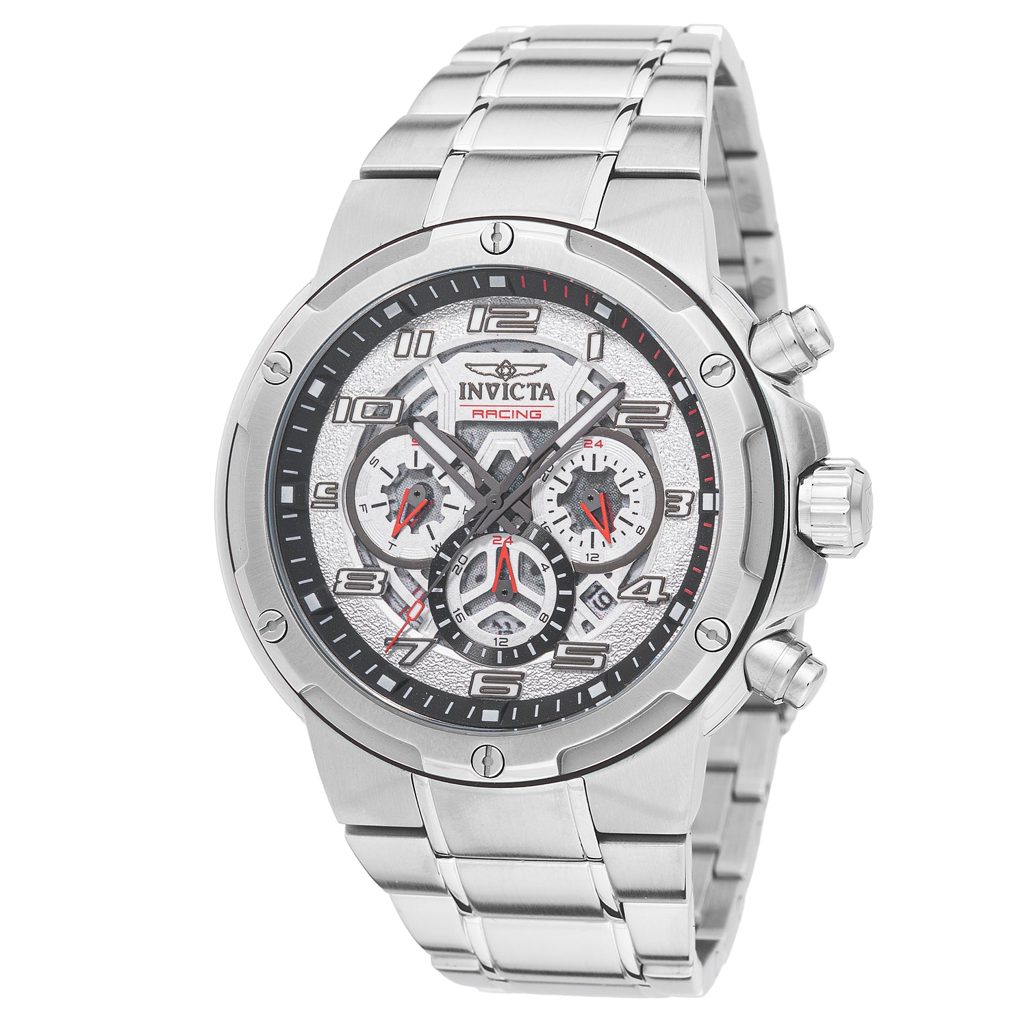 INVICTA S1 Rally Quartz Movement Silver Analog  Dial Watch For Gents- 50255