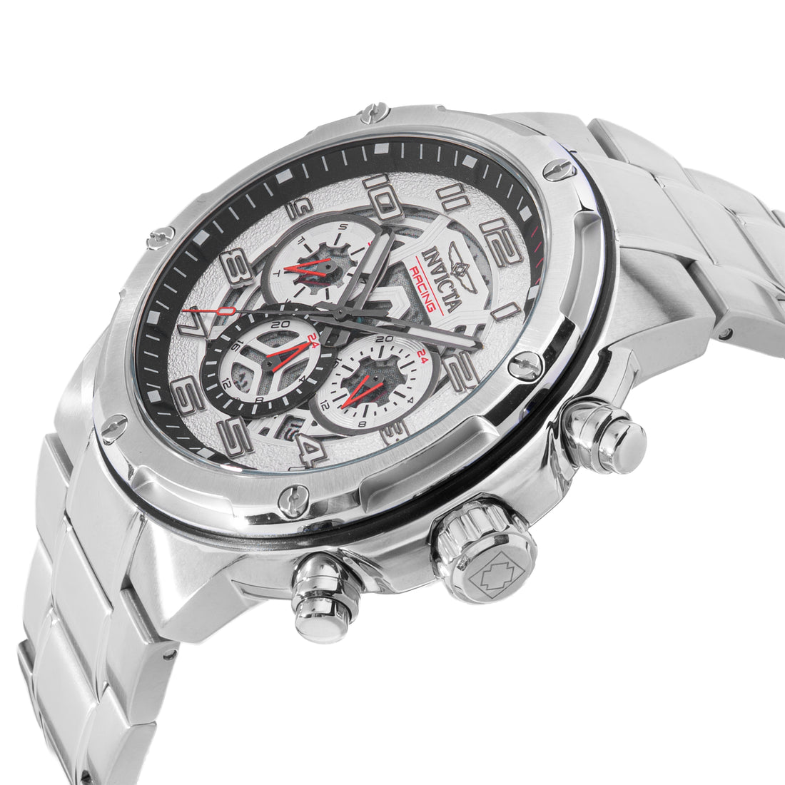 INVICTA S1 Rally Quartz Movement Silver Analog  Dial Watch For Gents- 50255