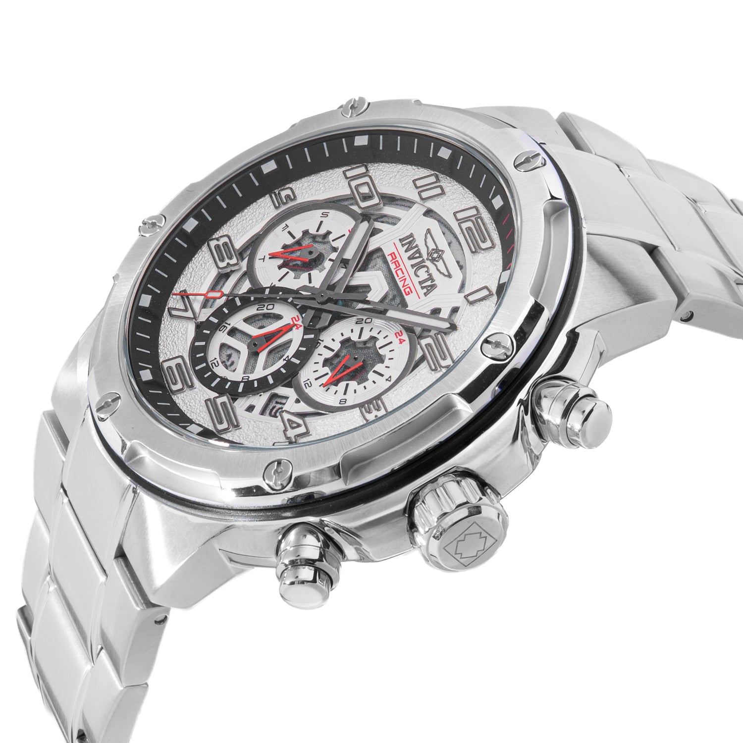 INVICTA S1 Rally Quartz Movement Silver Analog  Dial Watch For Gents- 50255