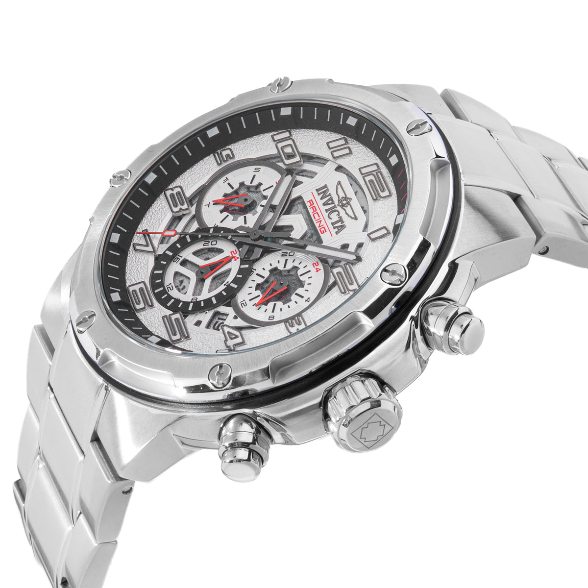 INVICTA S1 Rally Quartz Movement Silver Analog  Dial Watch For Gents- 50255