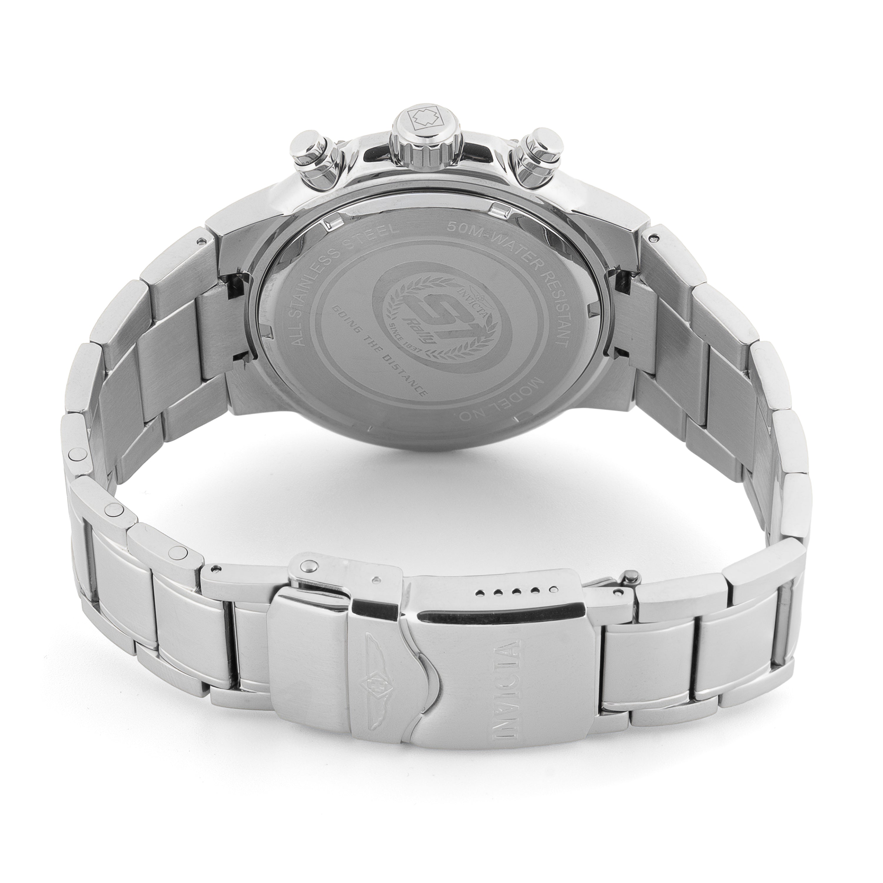 INVICTA S1 Rally Quartz Movement Silver Analog  Dial Watch For Gents- 50255