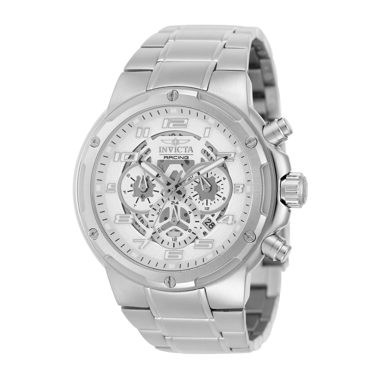 INVICTA S1 Rally Quartz Movement Silver Analog  Dial Watch For Gents- 50256