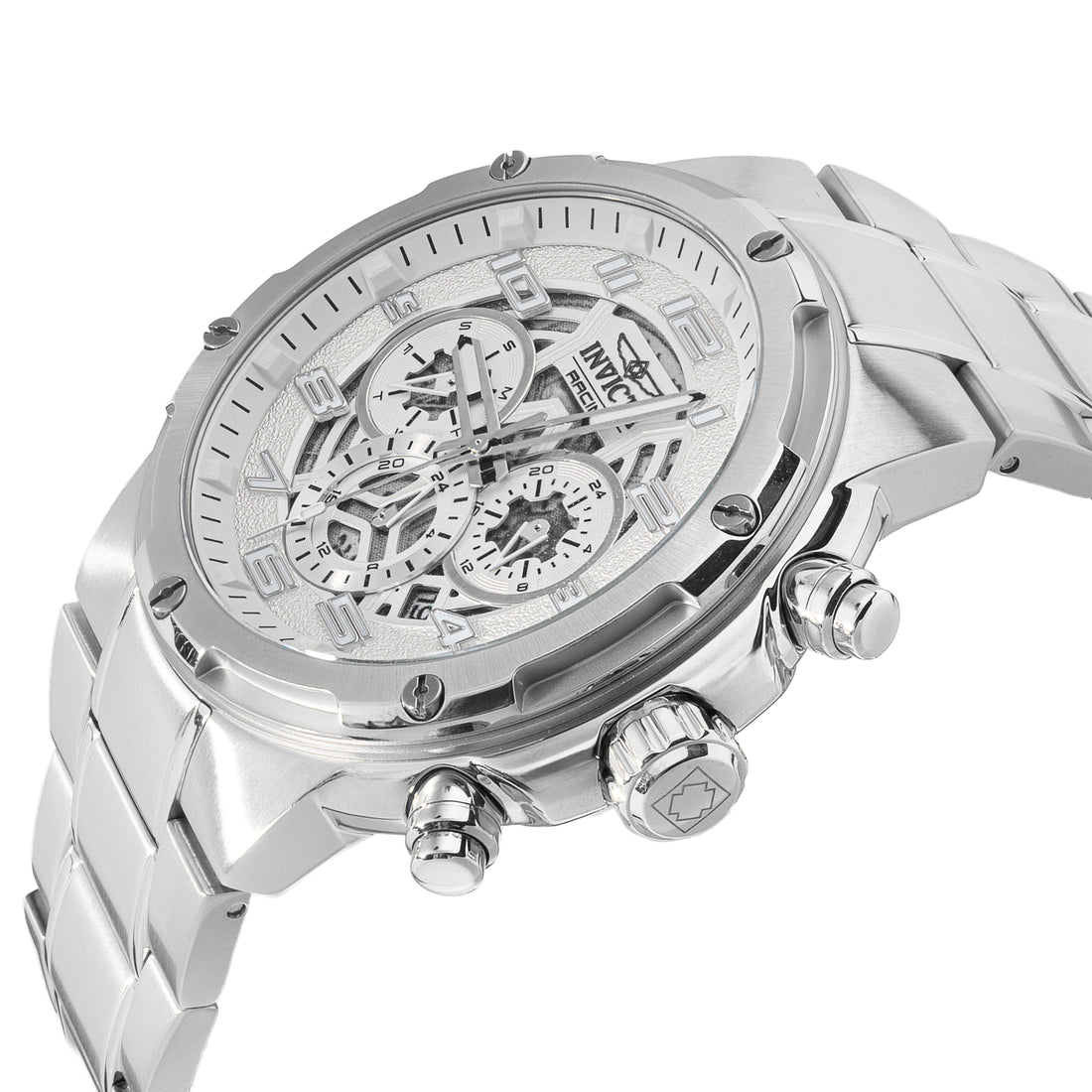 INVICTA S1 Rally Quartz Movement Silver Analog  Dial Watch For Gents- 50256