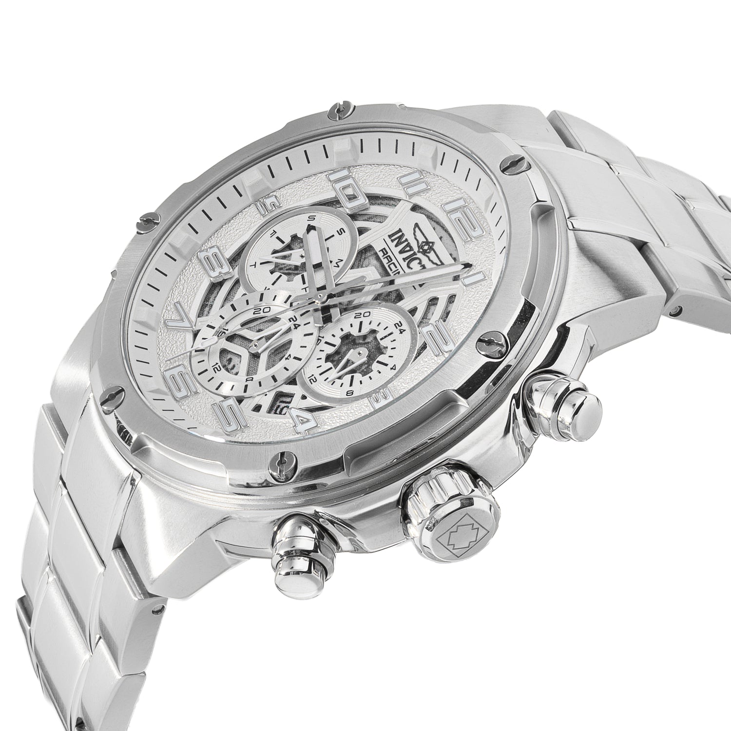 INVICTA S1 Rally Quartz Movement Silver Analog  Dial Watch For Gents- 50256