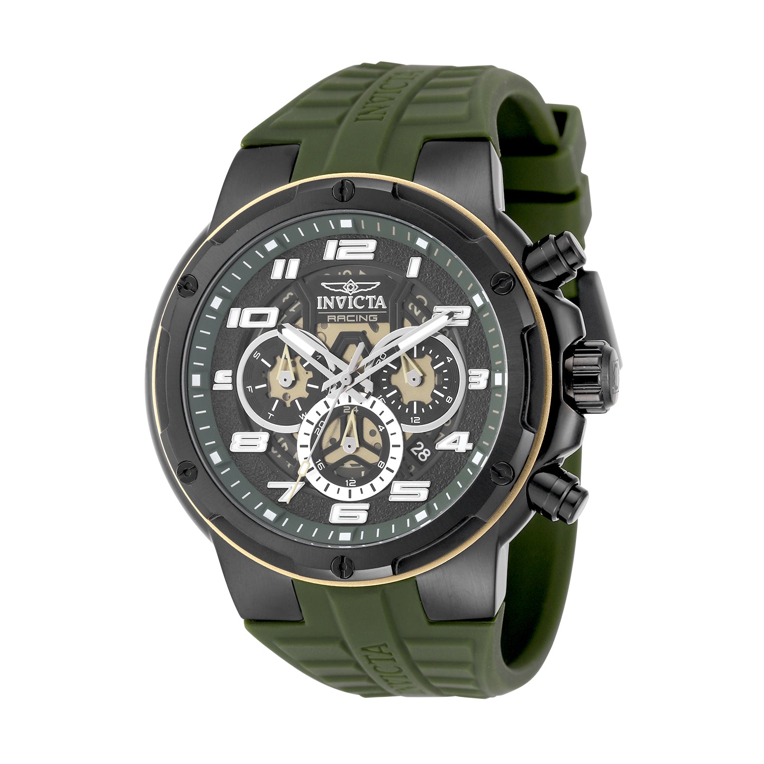 INVICTA S1 Rally Quartz Movement Black Analog  Dial Watch For Gents- 50264